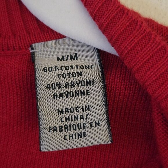 Cutter & Buck Red 2002 Ryder Cup NBC Sports Sweater Vest Size M - Picture 6 of 8